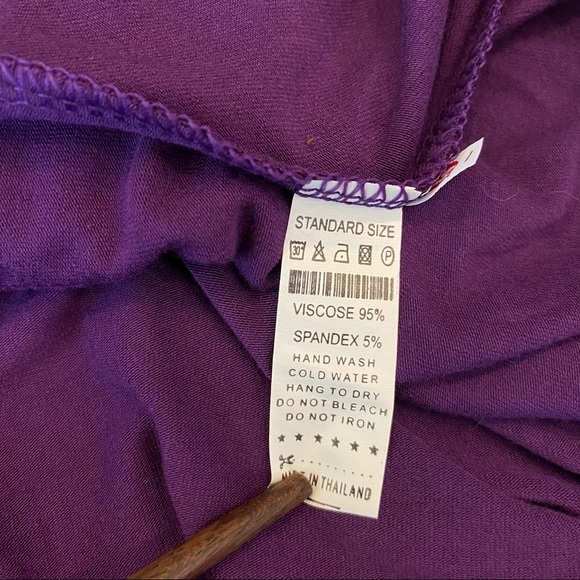 Violet Jersey Fold-Over Maxi Skirt - Picture 6 of 8